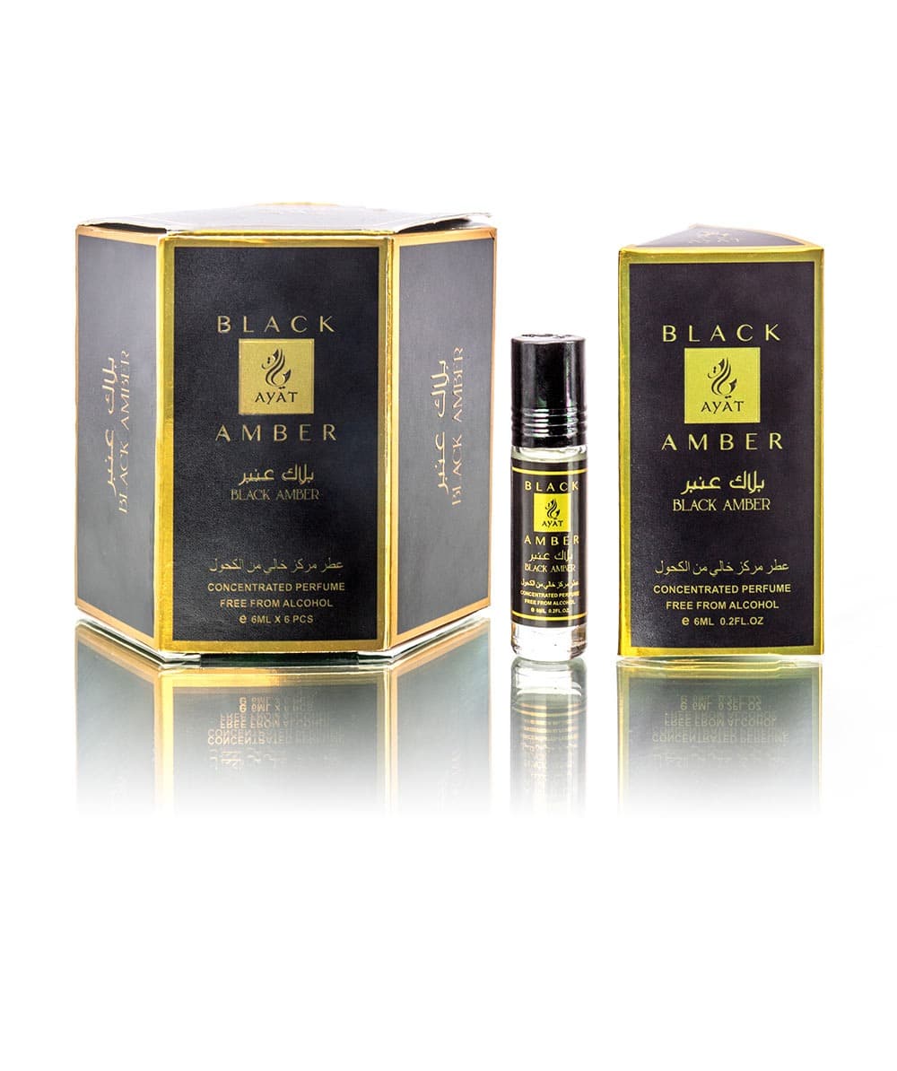 Aceite Perfume Black Amber Hombre
