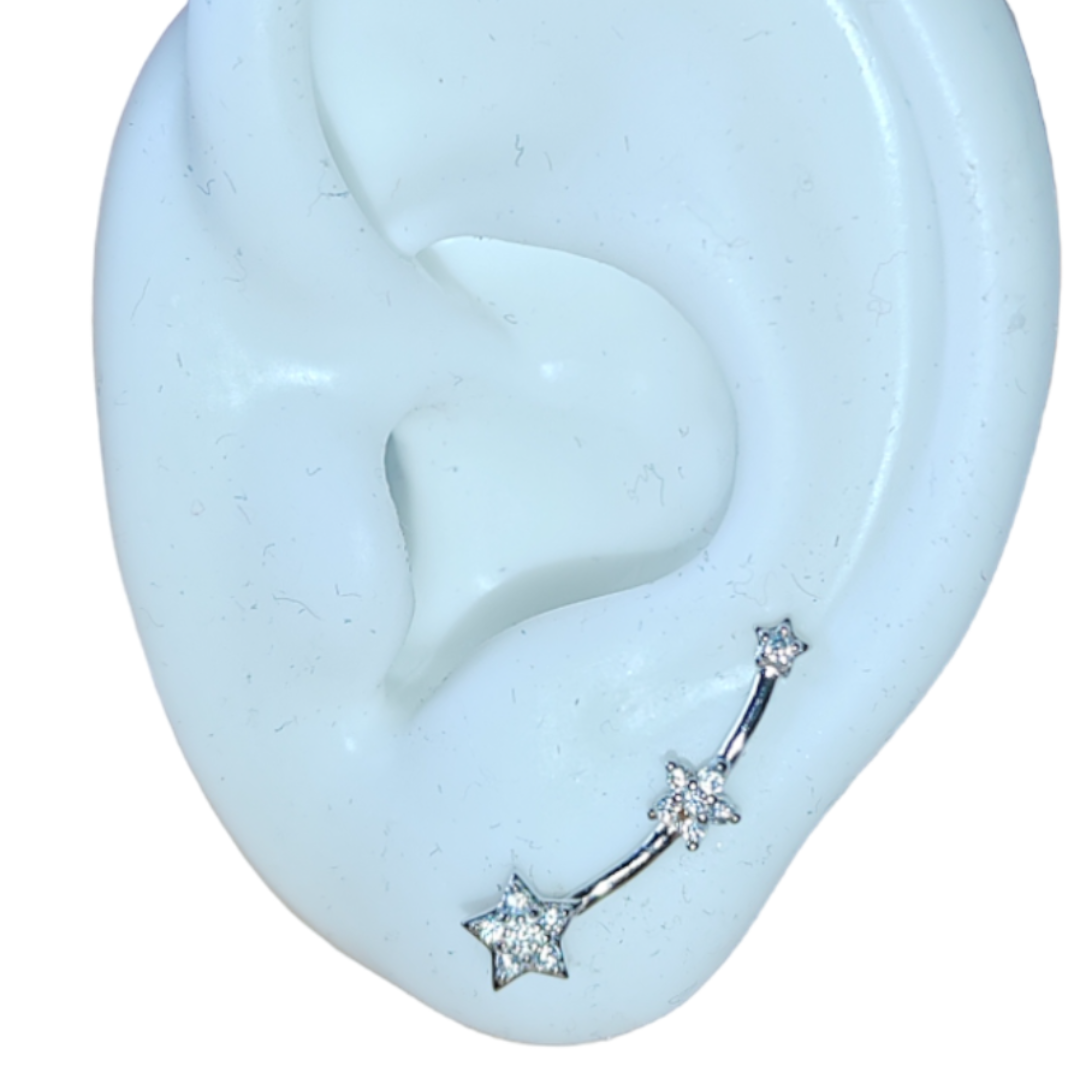 Pendiente trepador 3 estrellas