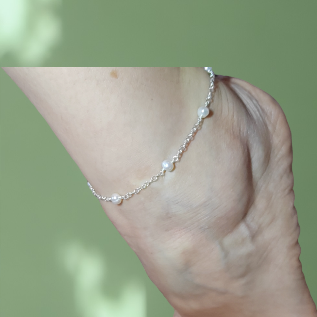 Tobillera piedras semipreciosas