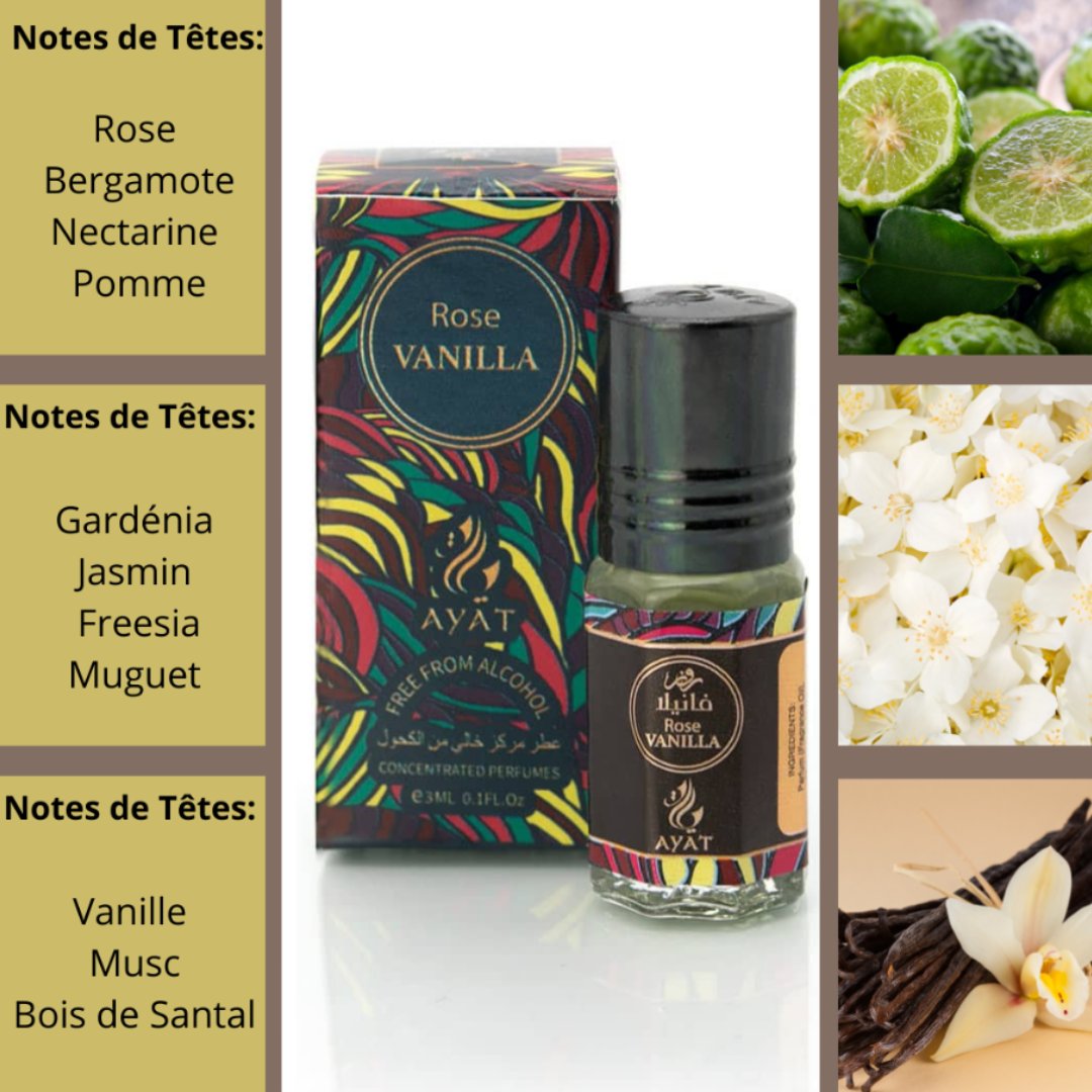 Aceite de Perfume Rose Vanilla