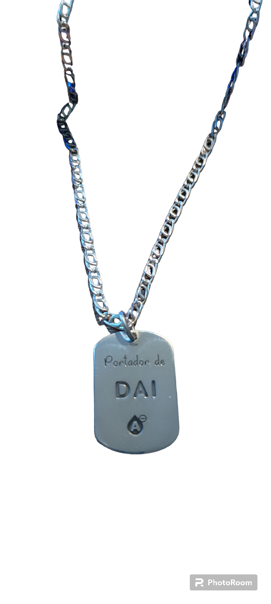 Colgante chapa militar.