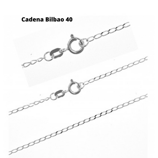 Cadena de plata Bilbao 40
