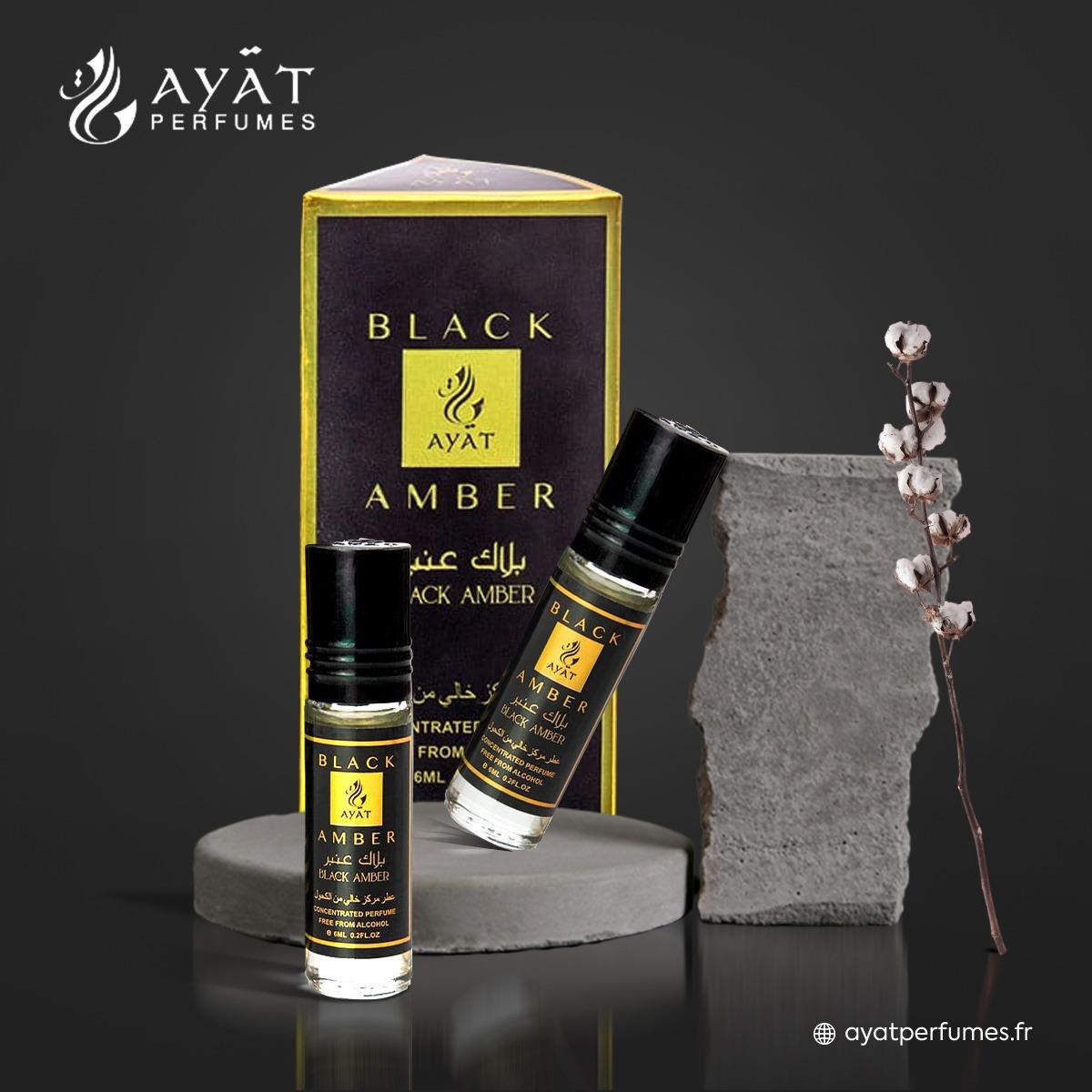 Aceite Perfume Black Amber Hombre