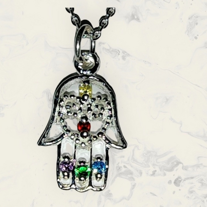 Gargantilla mano de Fátima color.