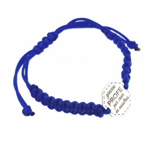 Pulsera de Plata 925 y macramé